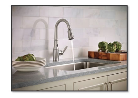 Moen Brantford with MotionSense in Stainless Steel