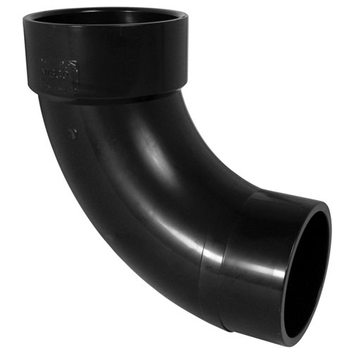 2 inch ABS DWV Plastic Fitting 90 degree Long Turn Street Elbow Spg x H