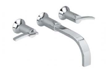 American Standard 7430.451.002 Berwick Double Handle Wall Mount Lavatory Faucet - Chrome