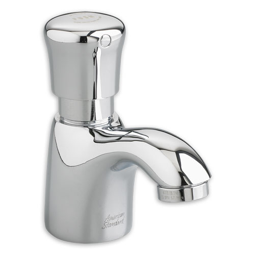 American Standard 1340M.109.002 Pillar Tap Metering Faucet with Mixing Valve - Chrome