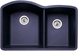 Blanco 440179 Diamond 1-3/4 Bowl Silgranit II Undermount Kitchen Sink - Anthracite