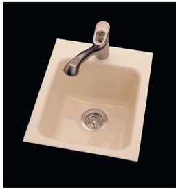 CECO Model 729-1 Hole Drop-In La Quinta Cast Iron Sink 16