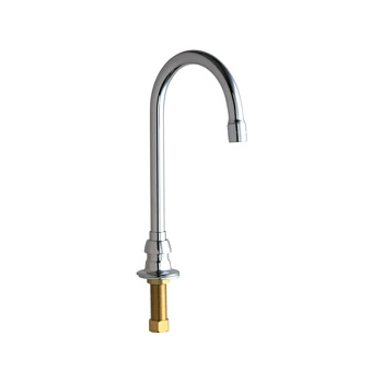 Chicago Faucets 626-E36ABCP Remote Rigid/Swing Gooseneck Spout - Chrome