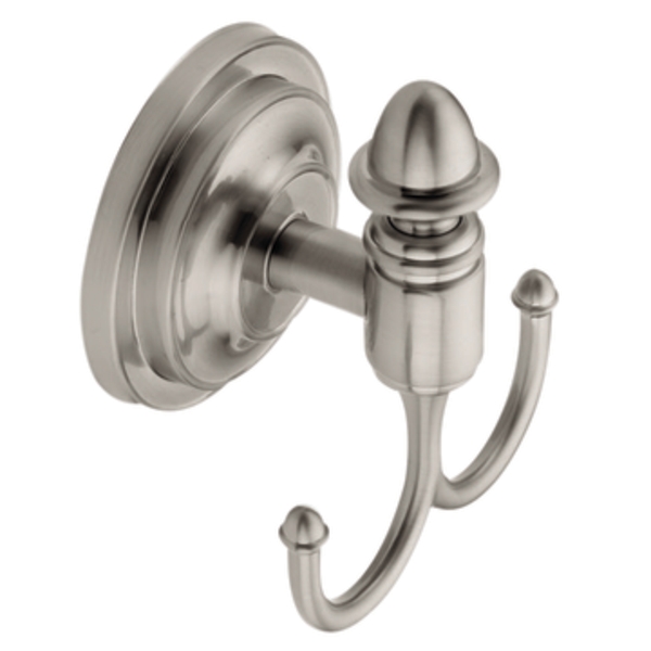 Moen DN4103BN Creative Specialties Stockton Double Robe Hook - Brushed Nickel