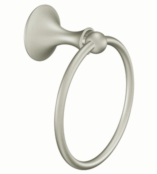 Moen DN7786BN Creative Specialties Lounge Towel Ring - Brushed Nickel