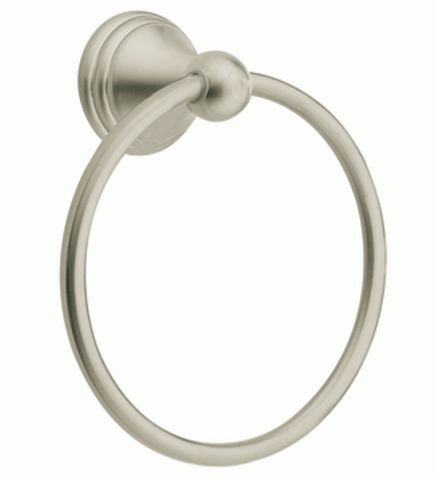 Moen DN8486BN Creative Specialties Preston Towel Ring - Brushed Nickel