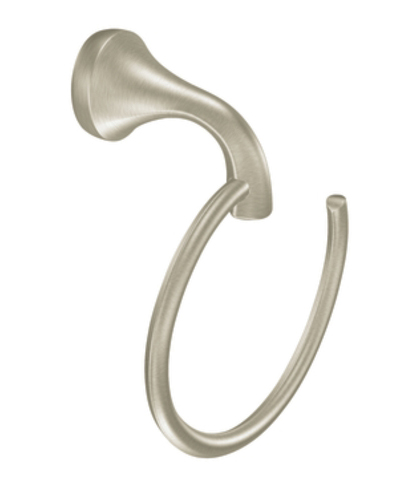 Moen YB2886BN Creative Specialties Eva Towel Ring - Brushed Nickel