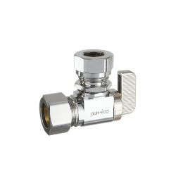 Dahl 611-33-L5 5/8 OD Comp X 1/2 or 7/16 OD Slip Joint Angle Valve - Chrome