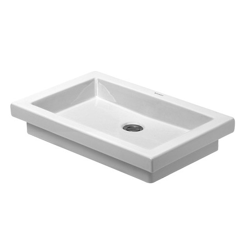 Duravit 03175800291 2nd Floor Countertop Vanity Basin - White/WonderGliss