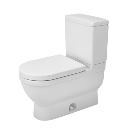 Duravit 2125010000 Starck 3 Two-piece Elongated Toilet Bowl Only - White