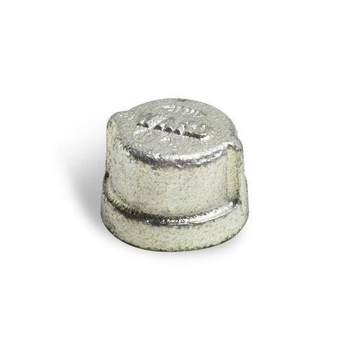 2-1/2 inch Malleable Iron Pipe Fitting Cap - Galvanized