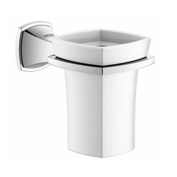 Grohe 40626000 Grandera Ceramic Tumbler with Holder - Chrome