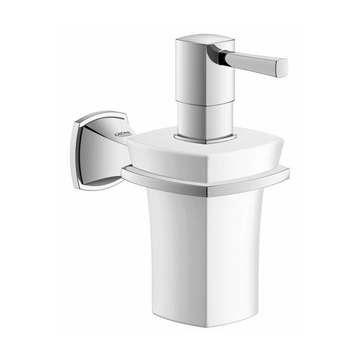 Grohe 40627000 Grandera Ceramic Soap Dispenser with Holder - Chrome