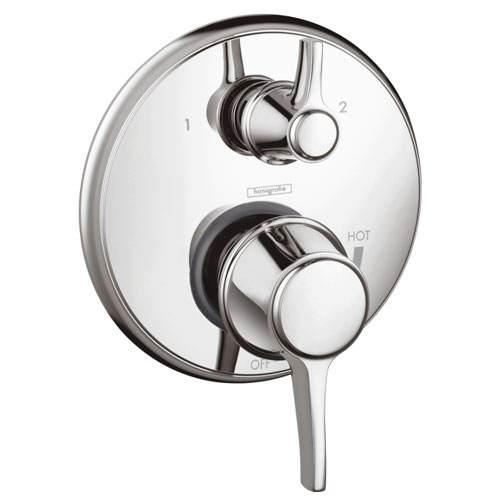 Hansgrohe 04449000 Metris C Pressure Balanced Valve Trim Only with Diverter - Chrome