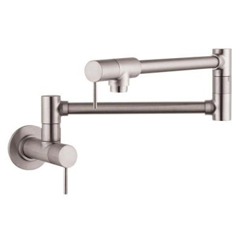 Hansgrohe 10859801 Axor Starck Wall Mounted Pot Filler - Steel Optik