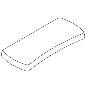 Kohler 85407-96 Tank Cover, One Piece - Biscuit