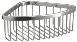 Kohler K-1896-AF Medium Corner Shower Basket - French Gold (Pictured in Polished Stainless)