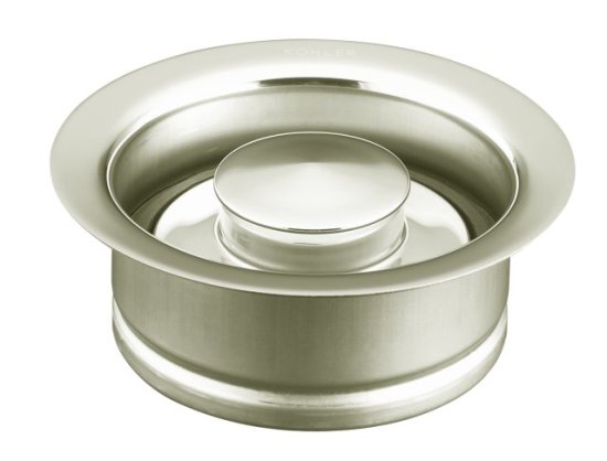 Kohler K-11352-BS Garbage Disposal Flange - Brushed Stainless (Pictured in Polished Nickel)