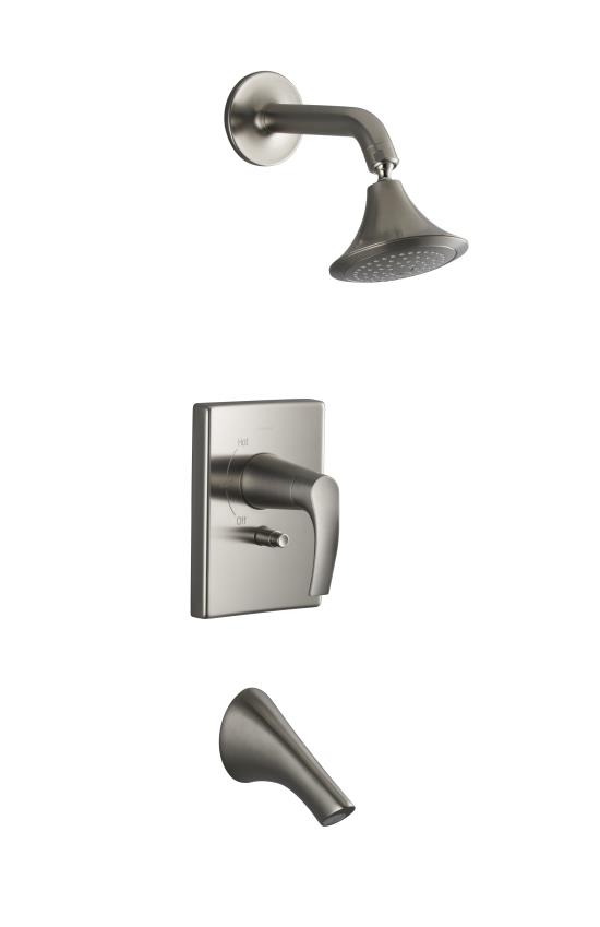 Kohler K-T18488-4-BN Symbol Rite-Temp Bath And Shower Faucet Trim - Brushed Nickel