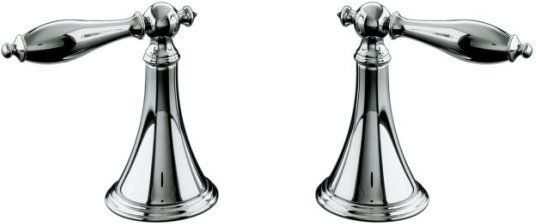 Kohler K-T333-4M-CP Finial Traditional Bath or Deck-Mount High-Flow Bath Valve Trim - Chrome (Valve Not Included)