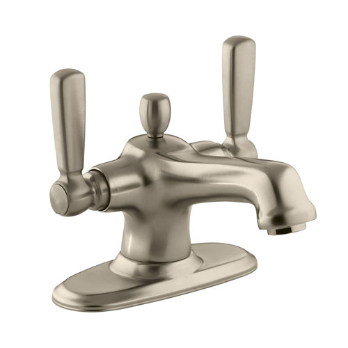 Kohler K-10579-4-BV Bancroft Two Handle Monoblock Lavatory Faucet Vibrant Brushed Bronze