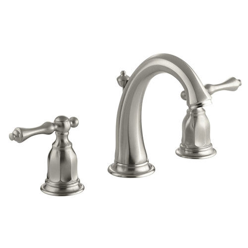 Kohler K-13491-4-BN Kelston Double Handle Widespread Lavatory Faucet - Brushed Nickel