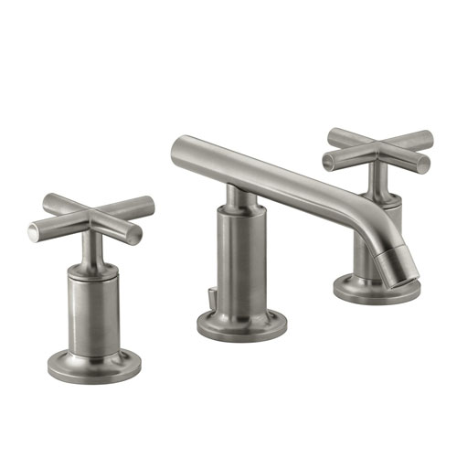 Kohler K-14410-3-BN Purist Widespread Lavatory Faucet - Brushed Nickel