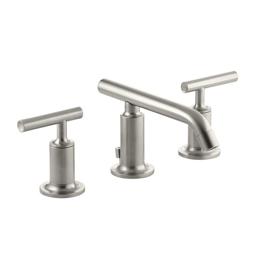 Kohler K-14410-4-BN Purist Widespread Lavatory Faucet - Brushed Nickel