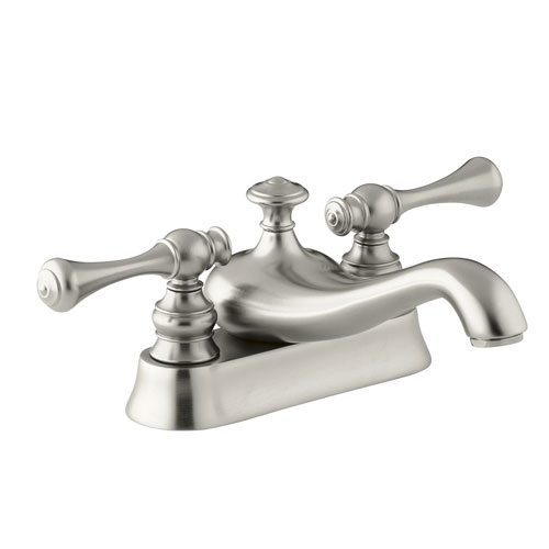 Kohler K-16100-4A-BN Revival Two Handle Centerset Lavatory Faucet - Brushed Nickel