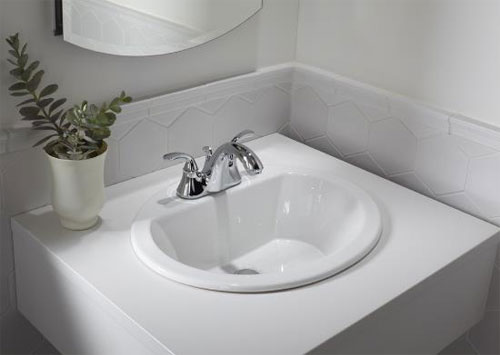 Kohler K-2699-8-G9 Bryant Oval Self-Rimming Lavatory with 8