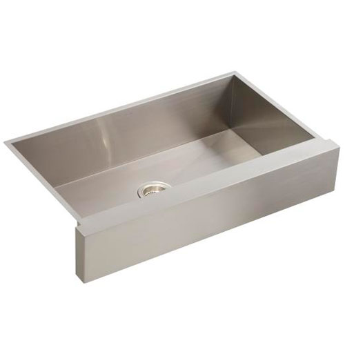 Kohler K-3943-NA Vault Undercounter Single Basin Sink with Shortened Apron Front for 36