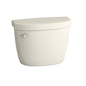 Kohler K-4418-96 Cimarron 1.6 gpf Toilet Tank with Class Five Flushing Technology - Biscuit