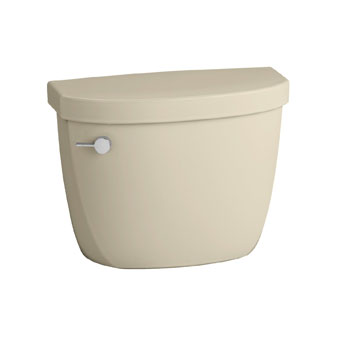 Kohler K-4418-G9 Cimarron 1.6 gpf Toilet Tank with Class Five Flushing Technology - Sandbar