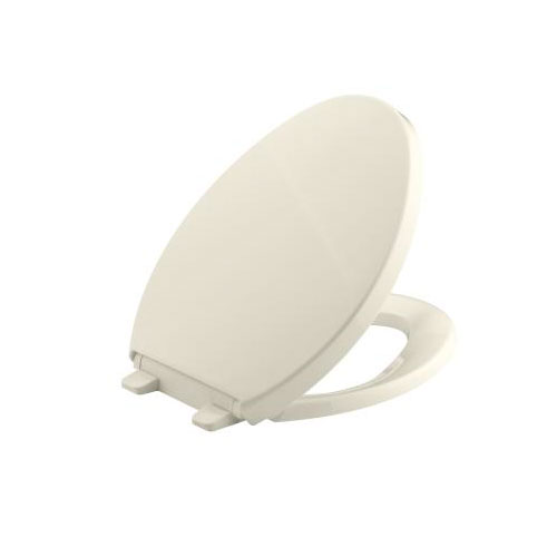 Kohler K-4748-0 Saile Quiet-Close Quick-Release Elongated Toilet Seat - Almond