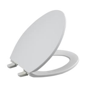 Kohler K-4774-0 Brevia Elongated Toilet Seat with Q2 Advantag - White