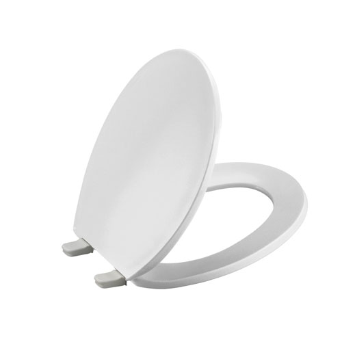 Kohler K-4775-0 Brevia Round Toilet Seat with Q2 Advantage - White