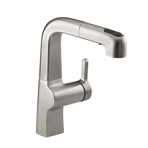 Kohler K-6332-VS Evoke Single Control Pullout Secondary Faucet - Vibrant Stainless Steel