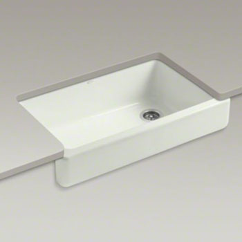 Kohler K-6488-NY Whitehaven Self-Trimming Apron Front Single Basin Sink - Dune