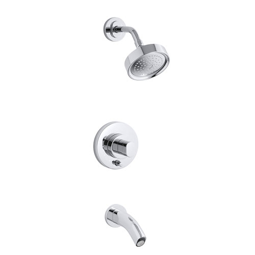 Kohler K-T10055-9-CP Rite-Temp Pressuer-Balancign Bath and Shower Faucet Trim - Polished Chrome