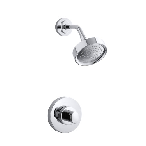 Kohler K-T10056-9-CP Rite-Temp Pressure-Balancing Shower Faucet Trim - Polished Chrome