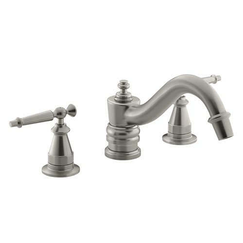 Kohler K-T125-4-BN Antique Deck-Mount High-Flow Bath Faucet Trim Only - Brushed Nickel