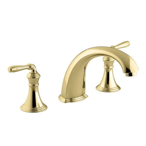 Kohler K-T398-4-PB Devonshire Two Handle Roman Tub Faucet Trim Kit - Polished Brass