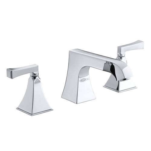 Kohler K-T469-4V-CP Memoirs Two Handle Deck-Mount High-Flow Bath Faucet Trim - Polished Chrome