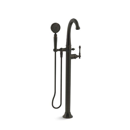 Kohler K-T97332-4-2BZ Kelston Floor Mount Bath Filler with Handshower - Oil Rubbed Bronze