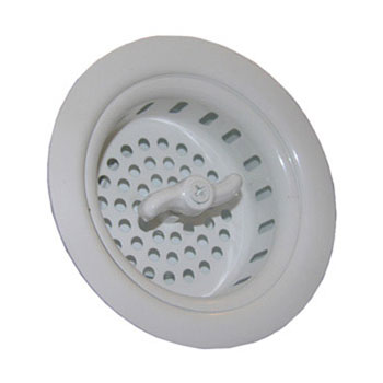 Lasco 30053W Spin Type Basket Strainer - White