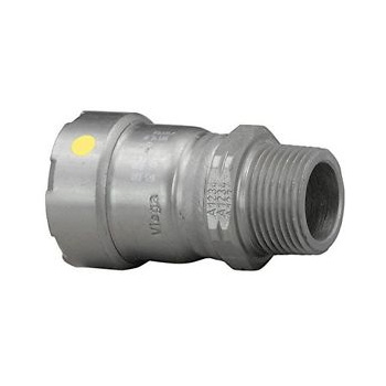 Viega MegaPressG 25121 1-1/2 in P X MPT Carbon Steel Adapter