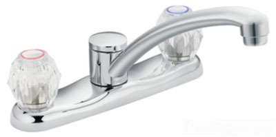 Moen 67900 Chateau Two knob Handle Kitchen Faucet - Chrome