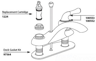 Moen 97564 Monticello Centerset Gasket Kit