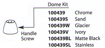 Moen 100439W Extensa Replacement Dome Kit Glacier