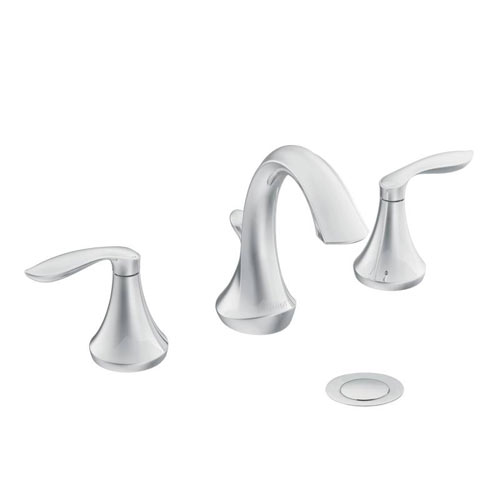 Moen T6420 Eva Two-Handle Widespread Lavatory Faucet Trim Chrome